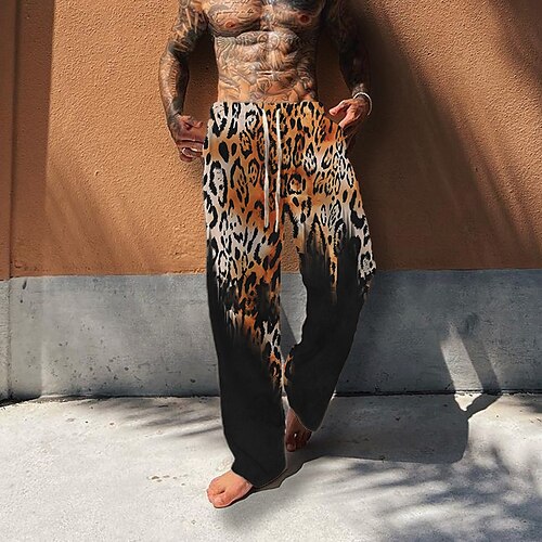 Per uomo Pantaloni Pantaloni estivi Pantaloni da spiaggia A cordoncino Vita elastica Gamba dritta Leopardo Stampe astratte Comfort Informale Giornaliero Per eventi Streetwear Originale Blu Arancione
Per uomo Pantaloni Pantaloni estivi Pantaloni da spiaggia A cordoncino Vita elastica Gamba dritta Leopardo Stampe astratte Comfort Informale Giornaliero Per eventi Streetwear Originale Blu Arancione