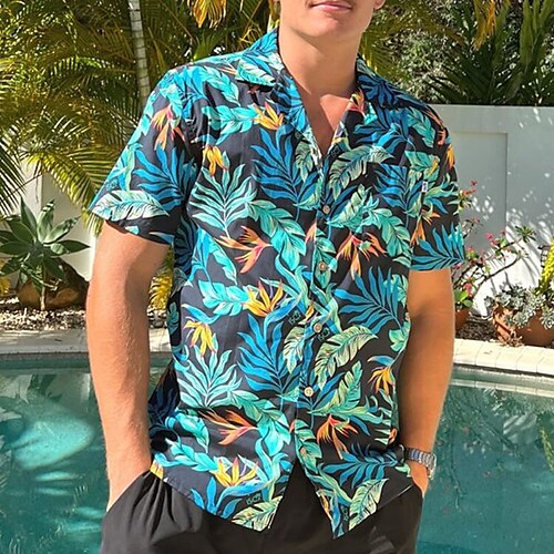 Men's Shirt Summer Hawaiian Shirt Graphic Prints Leaves Turndown Blue Casual Going out Short Sleeves Button-Down Print Clothing Apparel Tropical Hawaiian Designer Casual
Men's Shirt Summer Hawaiian Shirt Graphic Prints Leaves Turndown Blue Casual Going out Short Sleeves Button-Down Print Clothing Apparel Tropical Hawaiian Designer Casual