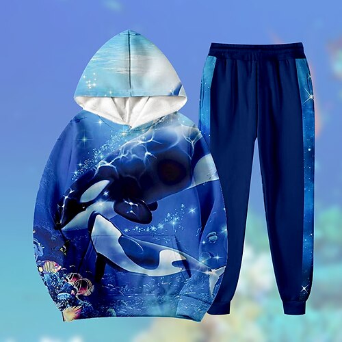2 pezzi Bambino Da ragazzo Felpa con cappuccio e pantaloni Vestito Animali Delfino Manica lunga Tasche Impostare Informale Di tendenza Giornaliero Inverno Autunno 7-13 anni Blu
2 pezzi Bambino Da ragazzo Felpa con cappuccio e pantaloni Vestito Animali Delfino Manica lunga Tasche Impostare Informale Di tendenza Giornaliero Inverno Autunno 7-13 anni Blu