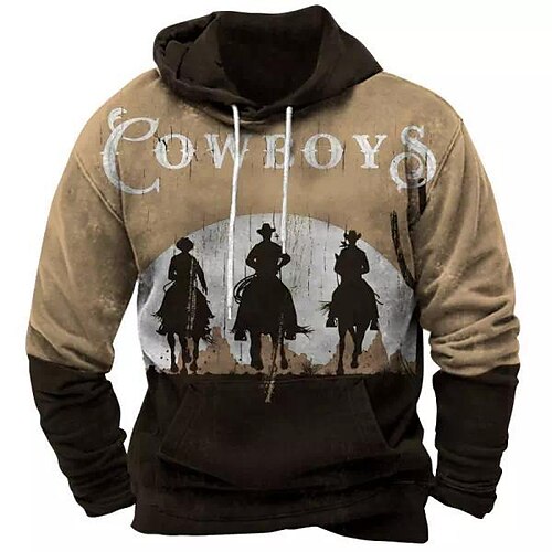 Men's Pullover Hoodie Sweatshirt Brown Hooded Horse Graphic Prints Print Daily Sports 3D Print Basic Streetwear Designer Spring Fall Clothing Apparel Hoodies Sweatshirts
Men's Pullover Hoodie Sweatshirt Brown Hooded Horse Graphic Prints Print Daily Sports 3D Print Basic Streetwear Designer Spring Fall Clothing Apparel Hoodies Sweatshirts