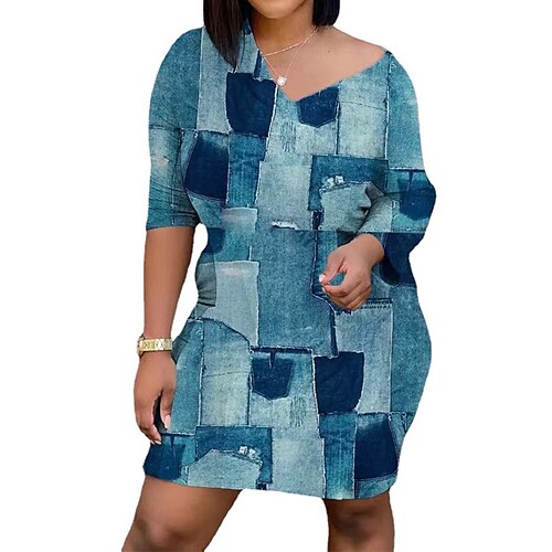 Mulheres Vestido Jeans Minivestido Preto Azul Cinzento Manga Longa Bloco de cor Patchwork Inverno Outono Primavera Decote V Moda Diário Férias Final de semana 2022 S M L XL XXL
Mulheres Vestido Jeans Minivestido Preto Azul Cinzento Manga Longa Bloco de cor Patchwork Inverno Outono Primavera Decote V Moda Diário Férias Final de semana 2022 S M L XL XXL