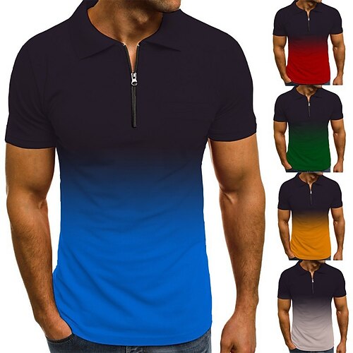 Herre POLO Trøje Golftrøje Hældning Grafiske tryk Aftæpning Gul Rød Blå Grøn Grå udendørs Gade Kort Ærme Lynlås Trykt mønster Tøj Mode Designer Afslappet Åndbart
Herre POLO Trøje Golftrøje Hældning Grafiske tryk Aftæpning Gul Rød Blå Grøn Grå udendørs Gade Kort Ærme Lynlås Trykt mønster Tøj Mode Designer Afslappet Åndbart