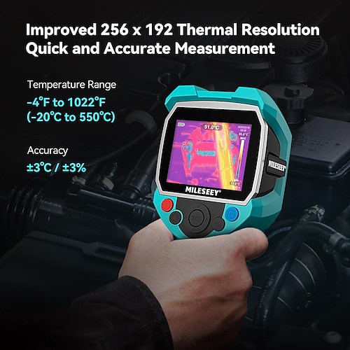 Mileseey TR256A Professional Thermal Imager High Resolution Infrared Thermal Camera High Senstive Thermal Imager for Repair
Mileseey TR256A Professional Thermal Imager High Resolution Infrared Thermal Camera High Senstive Thermal Imager for Repair