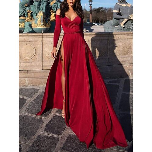 robe longue Femme robe soirée manche longue Hiver Automne Printemps - Mode Moderne Mature Dos Nu Fendu Couleur monochrome Soirée 2022 Rouge S M L XL XXL
robe longue Femme robe soirée manche longue Hiver Automne Printemps - Mode Moderne Mature Dos Nu Fendu Couleur monochrome Soirée 2022 Rouge S M L XL XXL