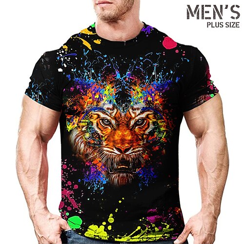 Per uomo Plus Size maglietta Grande e alto Pop art Girocollo Manica corta Primavera estate Essenziale Vintage Di tendenza Streetwear Informale Sport Top
Per uomo Plus Size maglietta Grande e alto Pop art Girocollo Manica corta Primavera estate Essenziale Vintage Di tendenza Streetwear Informale Sport Top