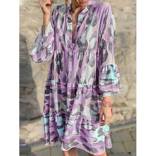 Women's Shirt Dress Casual Dress Tiered Dress Mini Dress Blue Purple Brown Long Sleeve Graphic Ruched Winter Fall Spring V Neck Classic Daily Weekend 2023 S M L XL 2XL 3XL
Women's Shirt Dress Casual Dress Tiered Dress Mini Dress Blue Purple Brown Long Sleeve Graphic Ruched Winter Fall Spring V Neck Classic Daily Weekend 2023 S M L XL 2XL 3XL