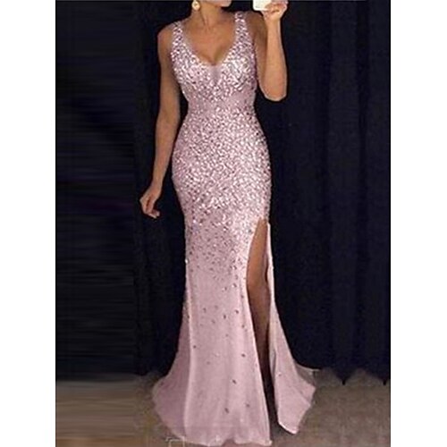 Women's Party Dress Sequin Dress Sheath Dress Long Dress Maxi Dress Black Pink Gold Sleeveless Pure Color Sequins Winter Fall Spring V Neck Fashion Evening Party 2022 S M L XL XXL
Women's Party Dress Sequin Dress Sheath Dress Long Dress Maxi Dress Black Pink Gold Sleeveless Pure Color Sequins Winter Fall Spring V Neck Fashion Evening Party 2022 S M L XL XXL
