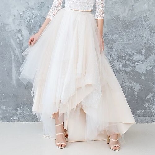 Bridal Shower Små Hvite Kjoler Bryllupskjoler Asymmetrisk A-linje Separerer Separerer Sateng Brudeskjørt Med Ensfarget 2023 Brudekjoler
Bridal Shower Små Hvite Kjoler Bryllupskjoler Asymmetrisk A-linje Separerer Separerer Sateng Brudeskjørt Med Ensfarget 2023 Brudekjoler