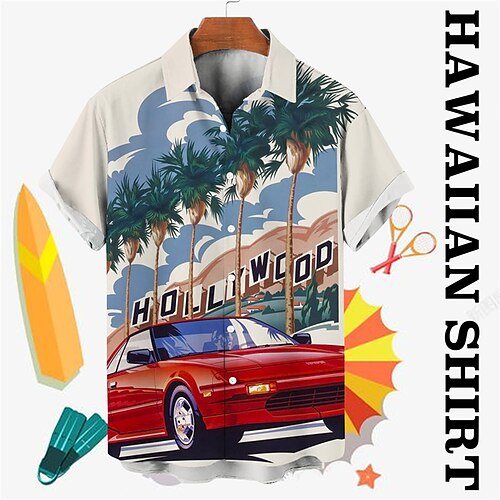Men's Shirt Car Coconut Tree Graphic Prints Turndown Black Beige Street Casual Short Sleeves Button-Down Print Clothing Apparel Tropical Fashion Designer Hawaiian
Men's Shirt Car Coconut Tree Graphic Prints Turndown Black Beige Street Casual Short Sleeves Button-Down Print Clothing Apparel Tropical Fashion Designer Hawaiian