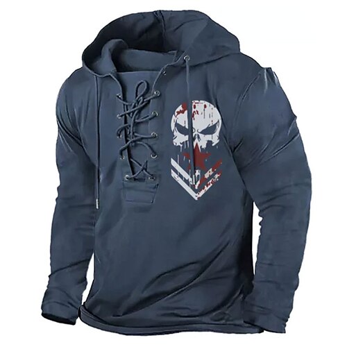 Men's Pullover Hoodie Sweatshirt Pullover Black Army Green Navy Blue Gray Hooded Skull Graphic Prints Lace up Print Casual Daily Sports 3D Print Basic Streetwear Designer Spring Fall Clothing
Men's Pullover Hoodie Sweatshirt Pullover Black Army Green Navy Blue Gray Hooded Skull Graphic Prints Lace up Print Casual Daily Sports 3D Print Basic Streetwear Designer Spring Fall Clothing