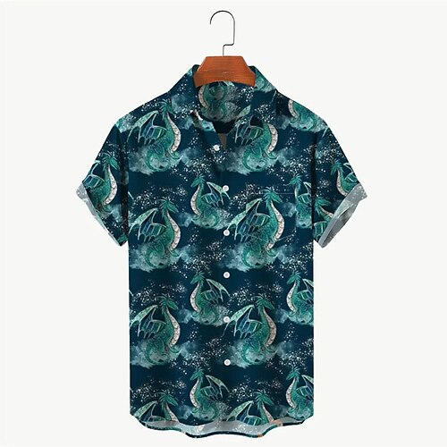 Men's Shirt Summer Hawaiian Shirt Dragon Graphic Prints Turndown Blue Outdoor Street Short Sleeves Button-Down Print Clothing Apparel Tropical Fashion Hawaiian Designer
Men's Shirt Summer Hawaiian Shirt Dragon Graphic Prints Turndown Blue Outdoor Street Short Sleeves Button-Down Print Clothing Apparel Tropical Fashion Hawaiian Designer