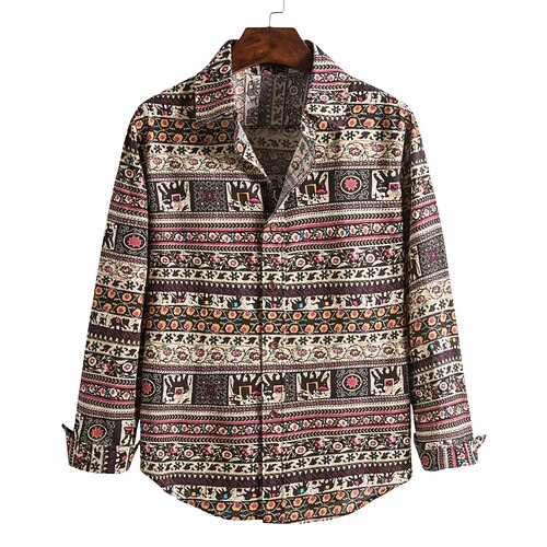 Men's Shirt Floral Tribal Graphic Prints Vintage Turndown Black Street Casual Long Sleeve Button-Down Print Clothing Apparel Fashion Streetwear Designer Soft
Men's Shirt Floral Tribal Graphic Prints Vintage Turndown Black Street Casual Long Sleeve Button-Down Print Clothing Apparel Fashion Streetwear Designer Soft