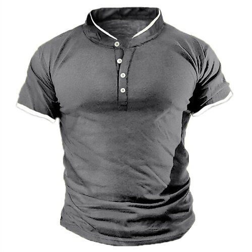 Herren Henley Shirt Glatt Henley Strasse Urlaub Kurze Ärmel Bekleidung Designer Basic Moderne zeitgenössische
Herren Henley Shirt Glatt Henley Strasse Urlaub Kurze Ärmel Bekleidung Designer Basic Moderne zeitgenössische