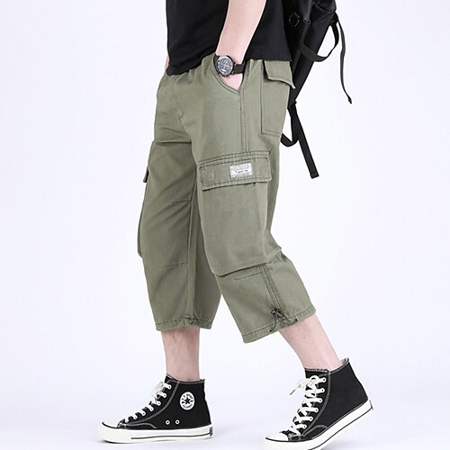 Men's Cargo Shorts Shorts Capri shorts Capri Pants Elastic Waist Leg Drawstring Multi Pocket Plain Comfort Wearable Calf-Length Casual Daily Streetwear 100% Cotton Stylish Classic Style ArmyGreen
Men's Cargo Shorts Shorts Capri shorts Capri Pants Elastic Waist Leg Drawstring Multi Pocket Plain Comfort Wearable Calf-Length Casual Daily Streetwear 100% Cotton Stylish Classic Style ArmyGreen