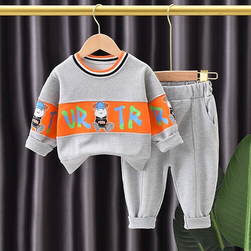 2 deler Baby Gutt Genser og bukse Antrekk Grafisk Dyr Langermet Crewneck Sett Avslappet Mote Daglig Vinter Høst 3-7 år Svart Rosa Oransje
2 deler Baby Gutt Genser og bukse Antrekk Grafisk Dyr Langermet Crewneck Sett Avslappet Mote Daglig Vinter Høst 3-7 år Svart Rosa Oransje