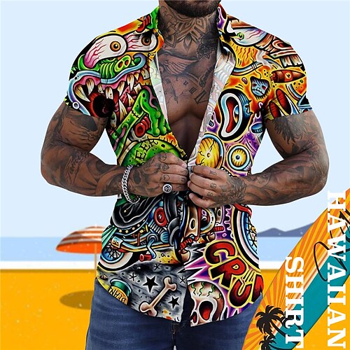 Men's Shirt Abstract Graphic Prints Turndown Yellow Green Street Casual Short Sleeves Button-Down Print Clothing Apparel Tropical Fashion Designer Hawaiian
Men's Shirt Abstract Graphic Prints Turndown Yellow Green Street Casual Short Sleeves Button-Down Print Clothing Apparel Tropical Fashion Designer Hawaiian