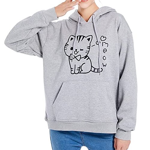 Inspired by Animal Cat Hoodie cat ears Anime Front Pocket Cat Ear Hoodie For Men's Women's Unisex Adults' Hot Stamping 100% Polyester
Inspired by Animal Cat Hoodie cat ears Anime Front Pocket Cat Ear Hoodie For Men's Women's Unisex Adults' Hot Stamping 100% Polyester