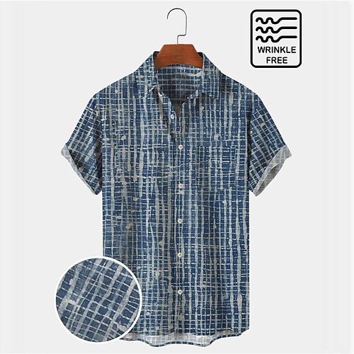 Men's Vintage Aloha Shirts Abstract Textured Plaid Wrinkle Free Easy Care Seersucker Hawaiian Shirts
Men's Vintage Aloha Shirts Abstract Textured Plaid Wrinkle Free Easy Care Seersucker Hawaiian Shirts