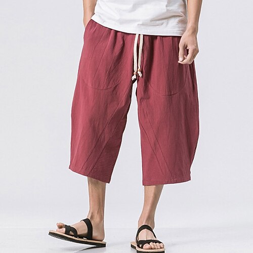 Per uomo Pantaloncini di lino Pantaloncini estivi Pantaloni modello Capri Tasche A cordoncino Vita elastica Liscio Comfort Traspirante Polpaccio Informale Per eventi Per uscire Misto cotone e lino
Per uomo Pantaloncini di lino Pantaloncini estivi Pantaloni modello Capri Tasche A cordoncino Vita elastica Liscio Comfort Traspirante Polpaccio Informale Per eventi Per uscire Misto cotone e lino
