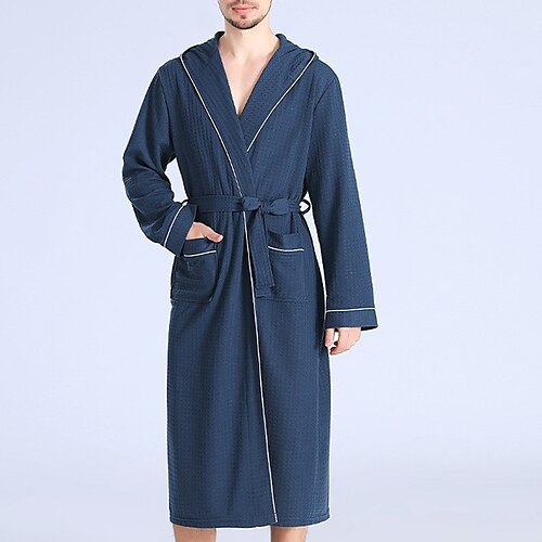 Per uomo Pigiami Accappatoio Accappatoi Liscio Moda Informale Classico Interni Tessuto a nido d'ape Comfort Traspirante Morbido A V Abitolungo Tasche Autunno Primavera Bianco Blu scuro
Per uomo Pigiami Accappatoio Accappatoi Liscio Moda Informale Classico Interni Tessuto a nido d'ape Comfort Traspirante Morbido A V Abitolungo Tasche Autunno Primavera Bianco Blu scuro