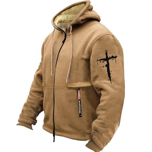 Men's Full Zip Hoodie Jacket Brown Gray Hooded Graphic Cross Zipper Print Sports Outdoor Sports Streetwear Hot Stamping Fleece Basic Designer Casual Winter Clothing Apparel Hoodies Sweatshirts
Men's Full Zip Hoodie Jacket Brown Gray Hooded Graphic Cross Zipper Print Sports Outdoor Sports Streetwear Hot Stamping Fleece Basic Designer Casual Winter Clothing Apparel Hoodies Sweatshirts
