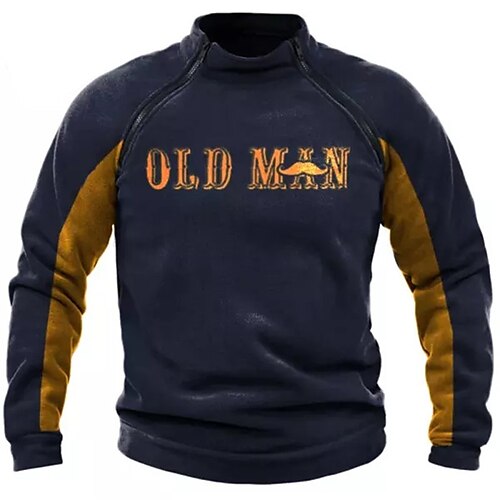 Men's Pullover Quarter Zipper Sweatshirt Navy Blue High Neck Color Block Letter Graphic Prints Zipper Print Casual Daily Sports 3D Print Basic Casual Big and Tall Spring Fall Clothing Apparel
Men's Pullover Quarter Zipper Sweatshirt Navy Blue High Neck Color Block Letter Graphic Prints Zipper Print Casual Daily Sports 3D Print Basic Casual Big and Tall Spring Fall Clothing Apparel