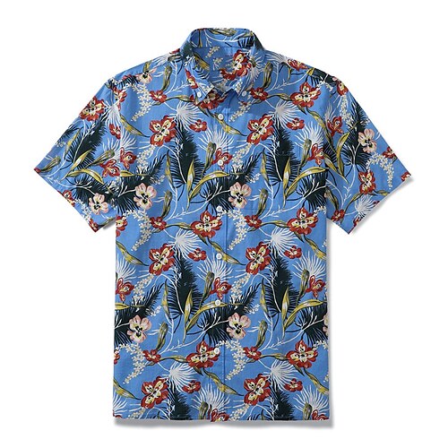 Men's Shirt Floral Graphic Prints Turndown Blue 3D Print Casual Going out Short Sleeves Button-Down Print Clothing Apparel Tropical Designer Casual Hawaiian
Men's Shirt Floral Graphic Prints Turndown Blue 3D Print Casual Going out Short Sleeves Button-Down Print Clothing Apparel Tropical Designer Casual Hawaiian