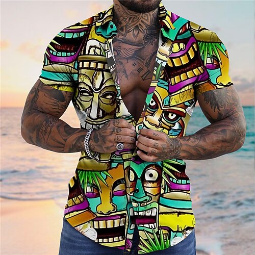 Men's Shirt Coconut Tree Abstract Graphic Prints Turndown Blue Yellow 3D Print Outdoor Street Short Sleeves Button-Down Print Clothing Apparel Tropical Fashion Designer Hawaiian
Men's Shirt Coconut Tree Abstract Graphic Prints Turndown Blue Yellow 3D Print Outdoor Street Short Sleeves Button-Down Print Clothing Apparel Tropical Fashion Designer Hawaiian
