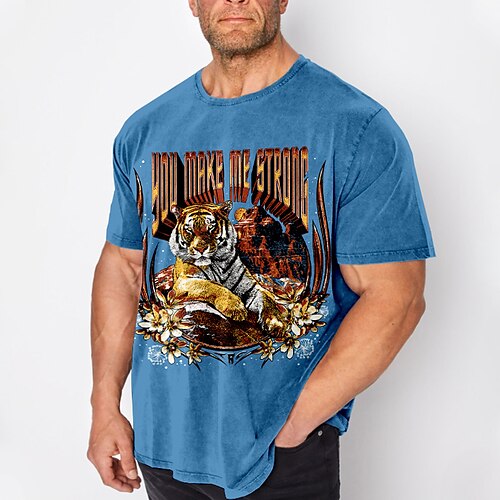 Per uomo Plus Size maglietta Grande e alto Pop art Girocollo Manica corta Primavera estate Essenziale Vintage Di tendenza Streetwear Informale Sport Top
Per uomo Plus Size maglietta Grande e alto Pop art Girocollo Manica corta Primavera estate Essenziale Vintage Di tendenza Streetwear Informale Sport Top