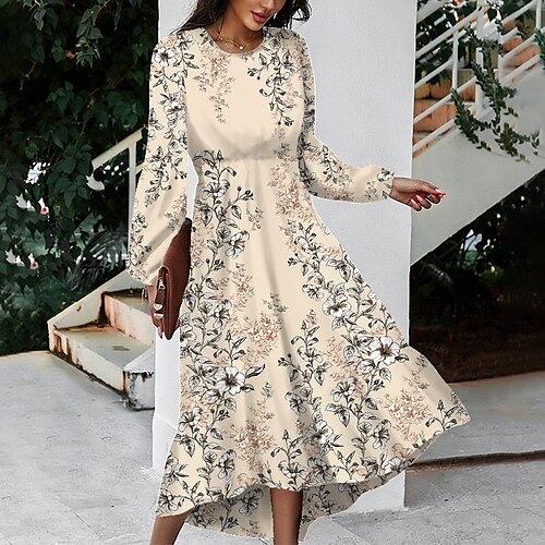 Women's Casual Dress Swing Dress Midi Dress Light Yellow Light Pink Light Blue Long Sleeve Flower Pocket Winter Fall Spring Crew Neck Basic Daily Vacation Weekend 2023 S M L XL 2XL 3XL
Women's Casual Dress Swing Dress Midi Dress Light Yellow Light Pink Light Blue Long Sleeve Flower Pocket Winter Fall Spring Crew Neck Basic Daily Vacation Weekend 2023 S M L XL 2XL 3XL