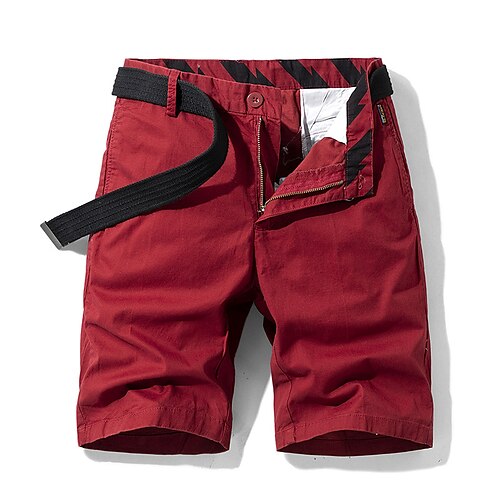 Men's Cargo Shorts Shorts Hiking Shorts Multi Pocket Plain Comfort Breathable Knee Length Casual Daily Streetwear 100% Cotton Sports Fashion Black Red Micro-elastic
Men's Cargo Shorts Shorts Hiking Shorts Multi Pocket Plain Comfort Breathable Knee Length Casual Daily Streetwear 100% Cotton Sports Fashion Black Red Micro-elastic