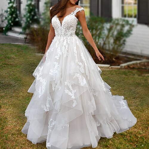 Forlovelse Formelt Brudekjoler Hofslæb Prinsesse Stropper Skulderfri Satin Med Perlearbejde Applikeret broderi 2023 Brudekjoler
Forlovelse Formelt Brudekjoler Hofslæb Prinsesse Stropper Skulderfri Satin Med Perlearbejde Applikeret broderi 2023 Brudekjoler