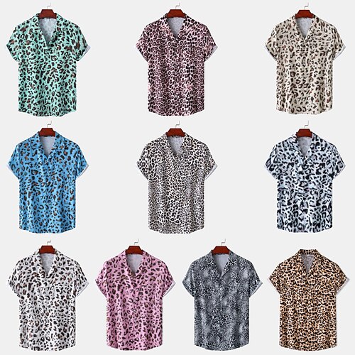 Per uomo Camicia hawaiana Camicia con bottoni Camicia estiva Maglietta informale Camicia da campo Giallo Chiaro Nero Bianco Giallo Rosa Maniche corte Leopardo Collo ripiegabile Strada Per eventi
Per uomo Camicia hawaiana Camicia con bottoni Camicia estiva Maglietta informale Camicia da campo Giallo Chiaro Nero Bianco Giallo Rosa Maniche corte Leopardo Collo ripiegabile Strada Per eventi