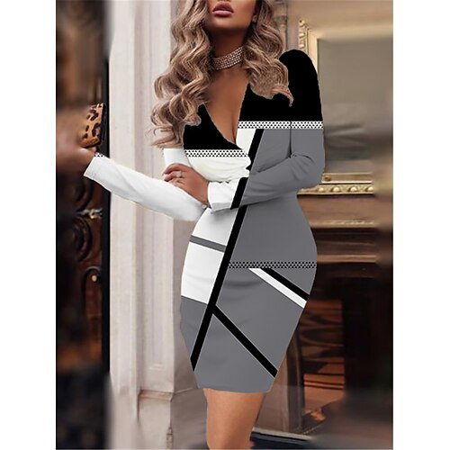 Damen Arbeitskleidung Bodycon Etuikleid Minikleid Rosa Hell Rot Pudriges Rosa Langarm Geometrisch Bedruckt Winter Herbst Frühling V Ausschnitt Modisch B¨¹ro Täglich Schlank 2023 XS S M L XL XXL 3XL
Damen Arbeitskleidung Bodycon Etuikleid Minikleid Rosa Hell Rot Pudriges Rosa Langarm Geometrisch Bedruckt Winter Herbst Frühling V Ausschnitt Modisch B¨¹ro Täglich Schlank 2023 XS S M L XL XXL 3XL