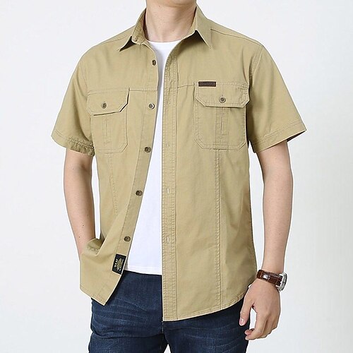 Per uomo Camicia Camicie da lavoro Camicia con bottoni Camicia estiva Camicia da carico Giallo Blu marino Kaki Verde militare Beige Manica corta Liscio Collo ripiegabile Attività commerciale Ufficio
Per uomo Camicia Camicie da lavoro Camicia con bottoni Camicia estiva Camicia da carico Giallo Blu marino Kaki Verde militare Beige Manica corta Liscio Collo ripiegabile Attività commerciale Ufficio