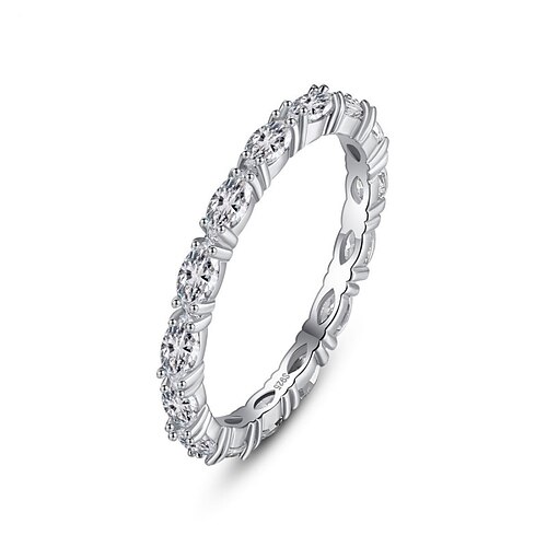 Ring Bryllup Klassisk Sølv S925 Sterling Sølv Kostbar Stilfuld Enkel 1 stk Zirkonium
Ring Bryllup Klassisk Sølv S925 Sterling Sølv Kostbar Stilfuld Enkel 1 stk Zirkonium