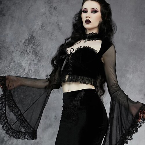 Goth Girl Retro Vintage Punk Gothic Blouse / Shirt Women's Costume Vintage Cosplay Party / Evening Blouses Masquerade
Goth Girl Retro Vintage Punk Gothic Blouse / Shirt Women's Costume Vintage Cosplay Party / Evening Blouses Masquerade