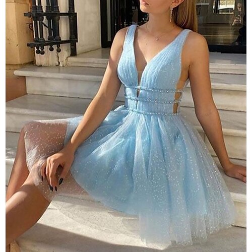 Linea-A Abiti di ritorno a casa Brillante e glitterato Vestito Abiti da festa Al ginocchio Senza maniche A V Tulle con Lustrini Colore Puro 2023
Linea-A Abiti di ritorno a casa Brillante e glitterato Vestito Abiti da festa Al ginocchio Senza maniche A V Tulle con Lustrini Colore Puro 2023