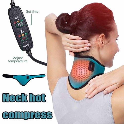 Electric Heating Neck Brace Cervical Vertebra Fatigue Therapy Reliever Neck Pain Relieve Strap Moxibustion Health Care Tool
Electric Heating Neck Brace Cervical Vertebra Fatigue Therapy Reliever Neck Pain Relieve Strap Moxibustion Health Care Tool