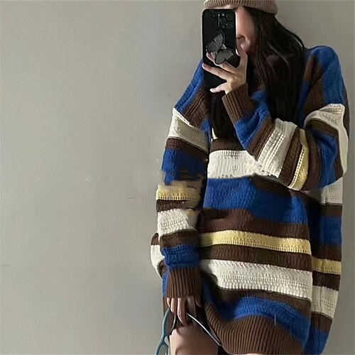 Damen Zur Seite fahren Strickwaren Waffel Stricken Ausgehöhlt Gestreift Rundhalsausschnitt Casual Täglich Wochenende Winter Herbst Blau Rote Einheitsgröße
Damen Zur Seite fahren Strickwaren Waffel Stricken Ausgehöhlt Gestreift Rundhalsausschnitt Casual Täglich Wochenende Winter Herbst Blau Rote Einheitsgröße
