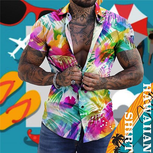 Men's Shirt Graphic Prints Leaves Turndown Black White Street Casual Short Sleeves Button-Down Print Clothing Apparel Tropical Fashion Designer Hawaiian
Men's Shirt Graphic Prints Leaves Turndown Black White Street Casual Short Sleeves Button-Down Print Clothing Apparel Tropical Fashion Designer Hawaiian