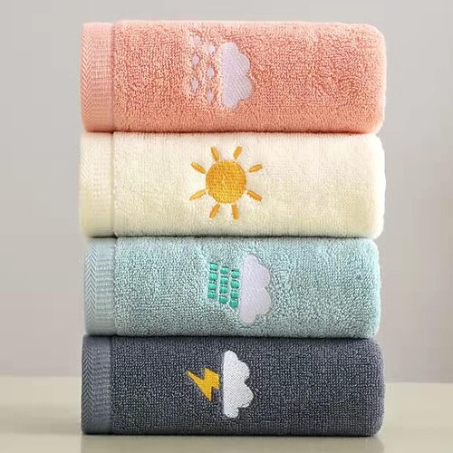 Pure Cotton Towel Weather Face Towel Bath Towel Embroidered Cute Soft Absorbent Couple Towel
Pure Cotton Towel Weather Face Towel Bath Towel Embroidered Cute Soft Absorbent Couple Towel