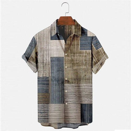 Men'sShirtSummerHawaiianShirt Color Block GeometryGraphicPrintsTurndownOutdoorStreetShortSleevesButton-DownPrintClothingApparelTropicalFashionDesignerHawaiian
Men'sShirtSummerHawaiianShirt Color Block GeometryGraphicPrintsTurndownOutdoorStreetShortSleevesButton-DownPrintClothingApparelTropicalFashionDesignerHawaiian