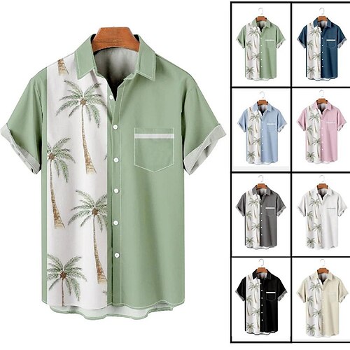 Men'sShirtSummerHawaiianShirtCoconut Tree GraphicPrintsTurndownOutdoorStreetShortSleevesButton-DownPrintClothingApparelTropicalFashionDesignerHawaiian
Men'sShirtSummerHawaiianShirtCoconut Tree GraphicPrintsTurndownOutdoorStreetShortSleevesButton-DownPrintClothingApparelTropicalFashionDesignerHawaiian