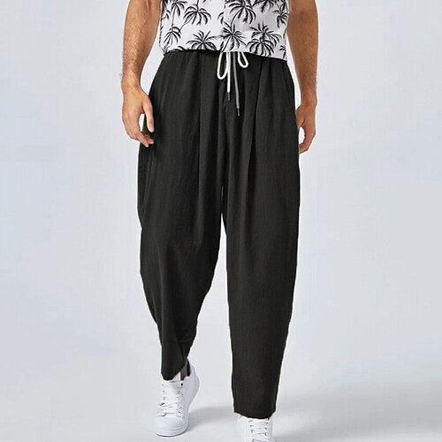 Per uomo Pantaloni di lino Pantaloni Pantaloni estivi Pantaloni da spiaggia Tasche A cordoncino Vita elastica Liscio Comfort Informale Giornaliero Misto cotone e lino Sportivo Streetwear Nero Marrone
Per uomo Pantaloni di lino Pantaloni Pantaloni estivi Pantaloni da spiaggia Tasche A cordoncino Vita elastica Liscio Comfort Informale Giornaliero Misto cotone e lino Sportivo Streetwear Nero Marrone