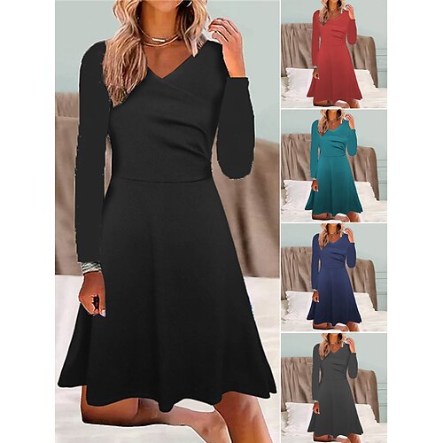 Mulheres Vestido casual Vestido Swing Minivestido Preto Vermelho Azul Marinha Manga Longa Cor imaculada Franzido Inverno Outono Primavera Decote V Moda Diário Delgado 2023 S M L XL XXL 3XL 4XL 5XL
Mulheres Vestido casual Vestido Swing Minivestido Preto Vermelho Azul Marinha Manga Longa Cor imaculada Franzido Inverno Outono Primavera Decote V Moda Diário Delgado 2023 S M L XL XXL 3XL 4XL 5XL
