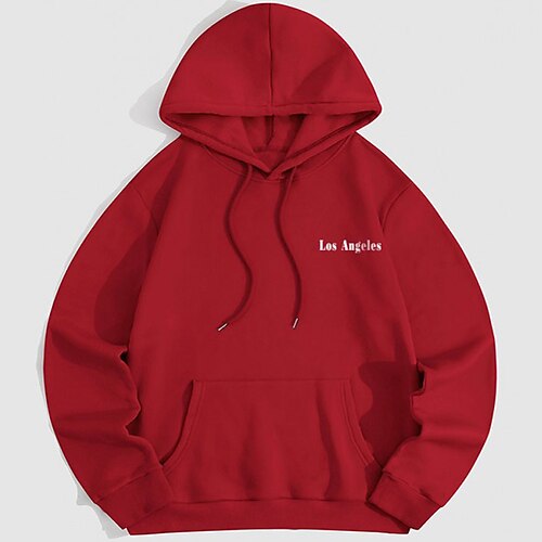 Men's Hoodie Black Red Hooded Letter Lace up Holiday Going out Streetwear Cool Casual Winter Spring Fall Clothing Apparel Hoodies Sweatshirts
Men's Hoodie Black Red Hooded Letter Lace up Holiday Going out Streetwear Cool Casual Winter Spring Fall Clothing Apparel Hoodies Sweatshirts