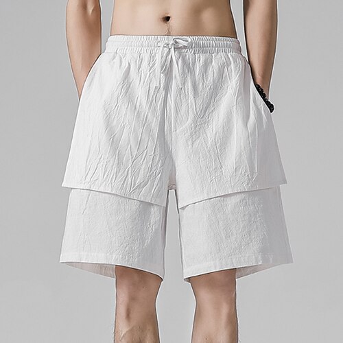 Herre Linneshorts Sommer shorts Strandshorts Lomme Snørelukning Elastisk Talje Vanlig udendørs Daglig I-byen-tøj hør / bomuldsblanding Mode Gade Sort Hvid Uelastisk
Herre Linneshorts Sommer shorts Strandshorts Lomme Snørelukning Elastisk Talje Vanlig udendørs Daglig I-byen-tøj hør / bomuldsblanding Mode Gade Sort Hvid Uelastisk