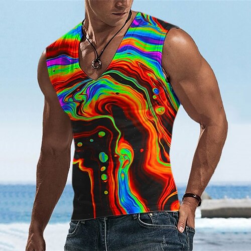Per uomo Panciotto Pop art Strisce sfumate A V Abbigliamento Stampa 3D Giornaliero Da mare Senza maniche Stampa 3D Originale Informale Comodo
Per uomo Panciotto Pop art Strisce sfumate A V Abbigliamento Stampa 3D Giornaliero Da mare Senza maniche Stampa 3D Originale Informale Comodo