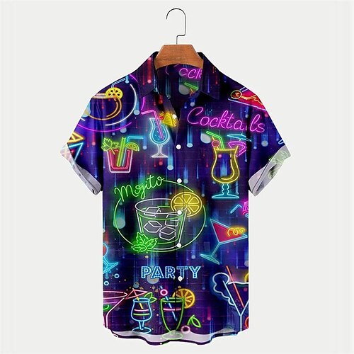Men's Shirt Summer Hawaiian Shirt Letter Graphic Prints Cocktail Turndown Purple Party Street Short Sleeves Button-Down Print Clothing Apparel Tropical Fashion Hawaiian Designer
Men's Shirt Summer Hawaiian Shirt Letter Graphic Prints Cocktail Turndown Purple Party Street Short Sleeves Button-Down Print Clothing Apparel Tropical Fashion Hawaiian Designer
